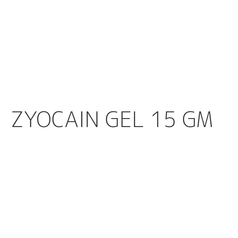 ZYOCAIN GEL 15 GM