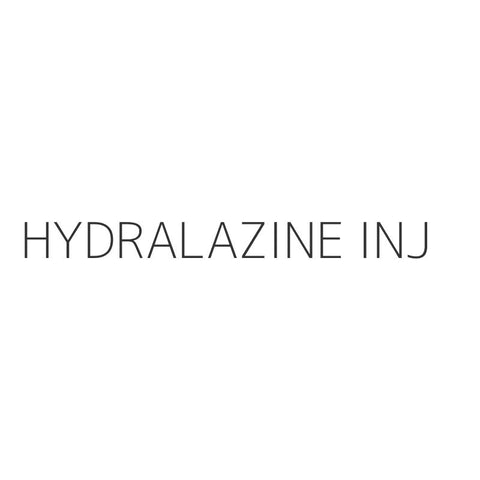 HYDRALAZINE INJ