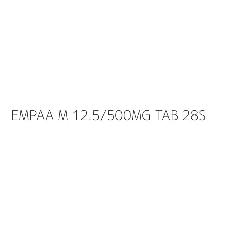 EMPAA M 12.5/500MG TAB 28S