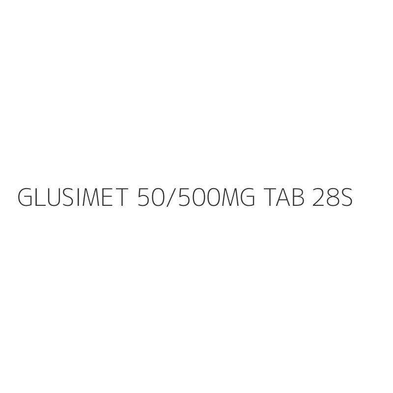 GLUSIMET 50/500MG TAB 28S