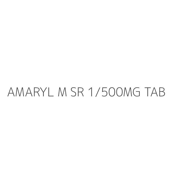 AMARYL M SR 1/500MG TAB