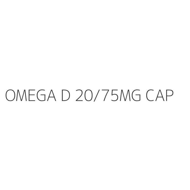 OMEGA D 20/75MG CAP