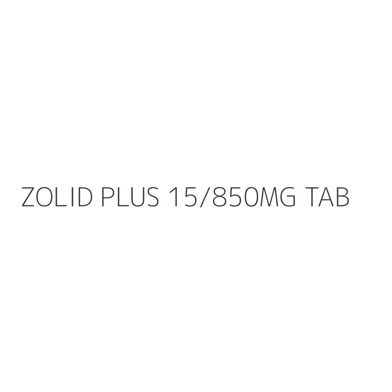 ZOLID PLUS 15/850MG TAB