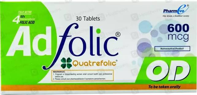 AD FOLIC OD 600MCG TAB