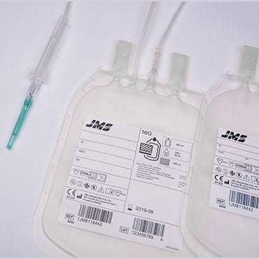 BLOOD BAG  DOUBLE 500ML JMS