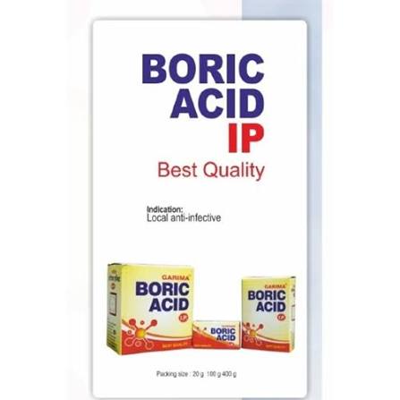 BORIC ACID 20GM(OVAL)