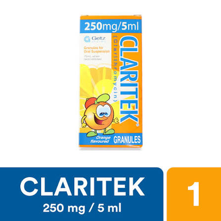CLARITEK 250MG SYP