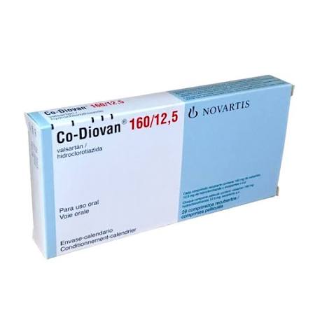 CO DIOVAN 160/12.5MG TAB (28,S)