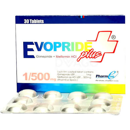 EVOPRIDE PLUS 1/500MG TAB