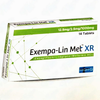 EXEMPA LIN MET XR 12.5MG/2.5MG/1000MG 14S