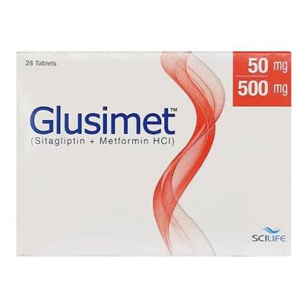 GLUSIMET 50/500MG TAB 28S