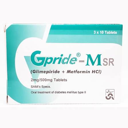 GPRIDE M SR 2/500MG TAB