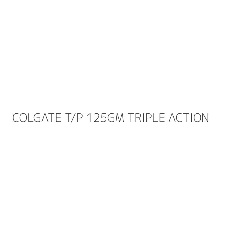 COLGATE T/P 125GM TRIPLE ACTION