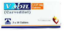 VADIL 3.125MG TAB 30S