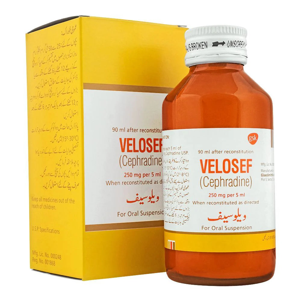 VELOSEF 250MG SYP 90ML