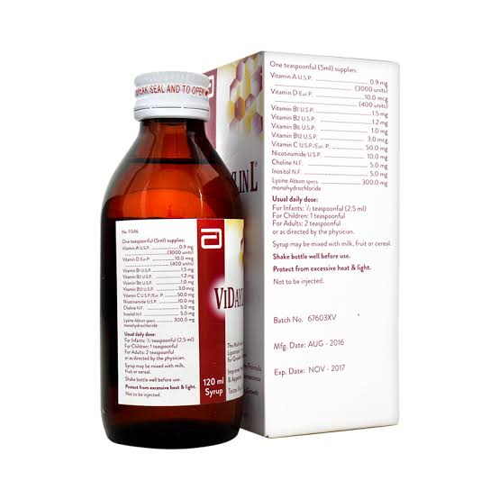 VIDAYLIN 120ML SYP