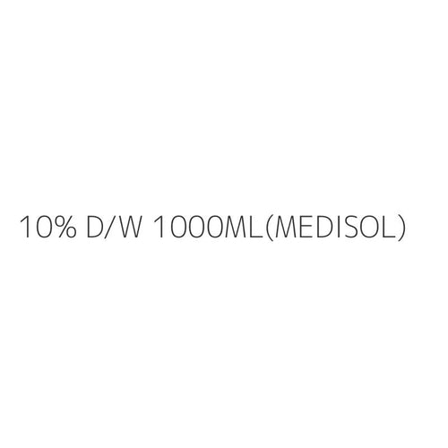 10% D/W 1000ML(MEDISOL)